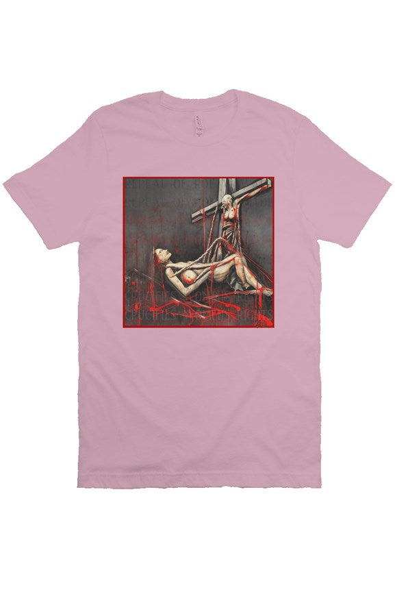 Crucify Womens Rights (pink) T Shirt