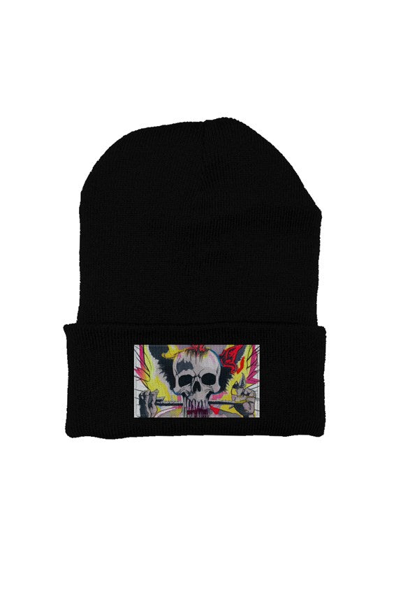Painted Skull Beanie