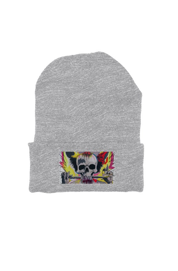 Painted Skull (heather) Beanie