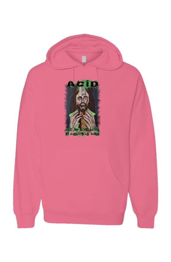 Acid-Lord Works in Mysterious Ways Neon Pullover Hoodie