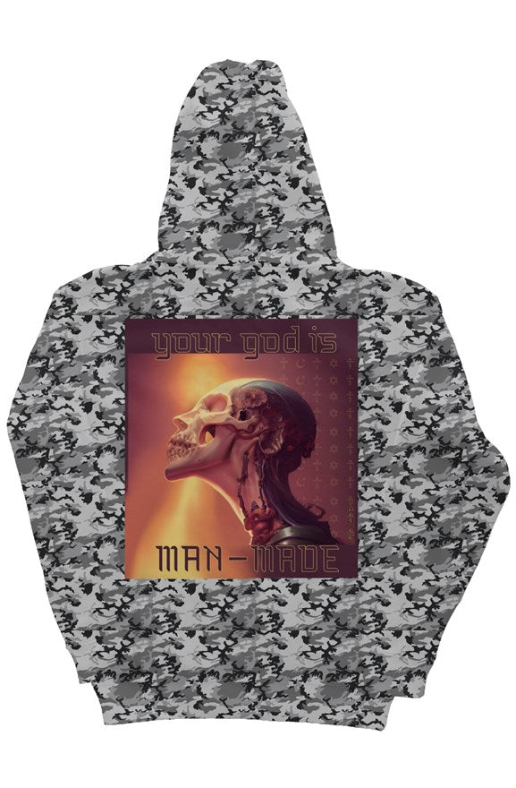 God is Man-Made Camo Hoodie