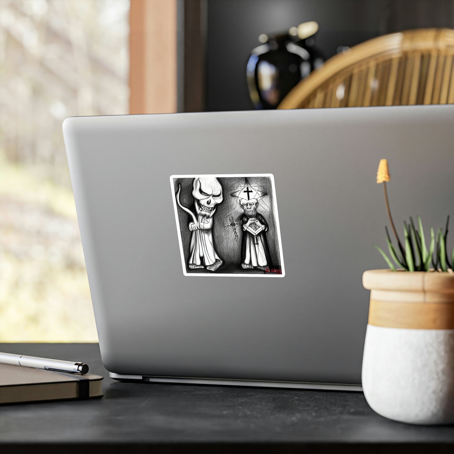 Catholic Priest's 50 Shades Vinyl Die-Cut Sticker