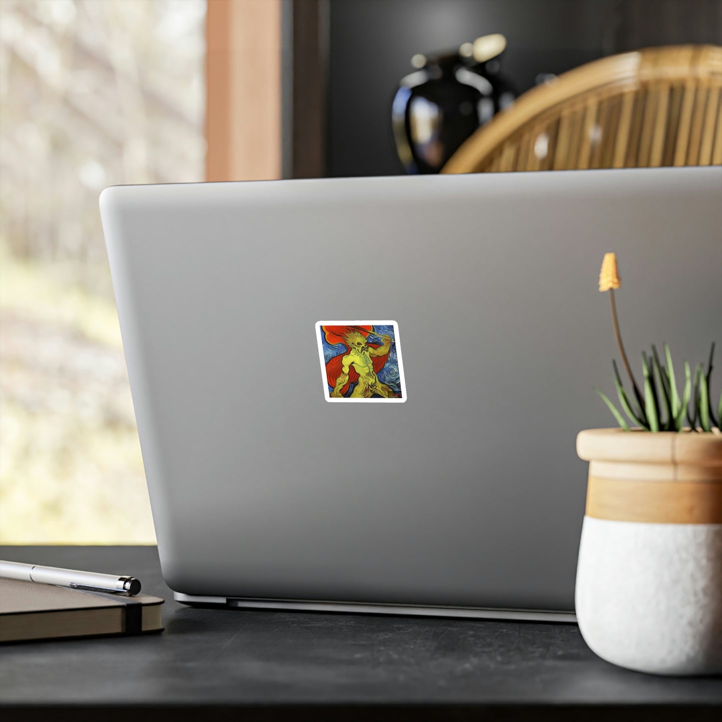 Van Gogh's Demon Vinyl Die-Cut Sticker