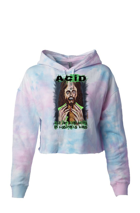 Acid-Lord Works in Mysterious Ways_Tie Dye Crop Top