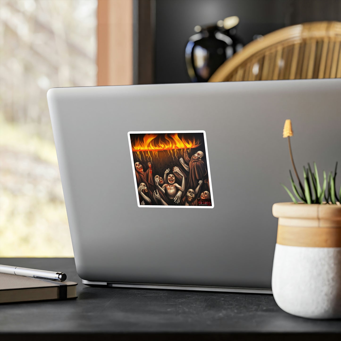 Lake of Fire Vinyl Die-Cut Sticker