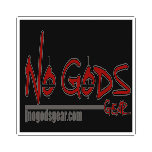 No Gods Gear Square Sticker