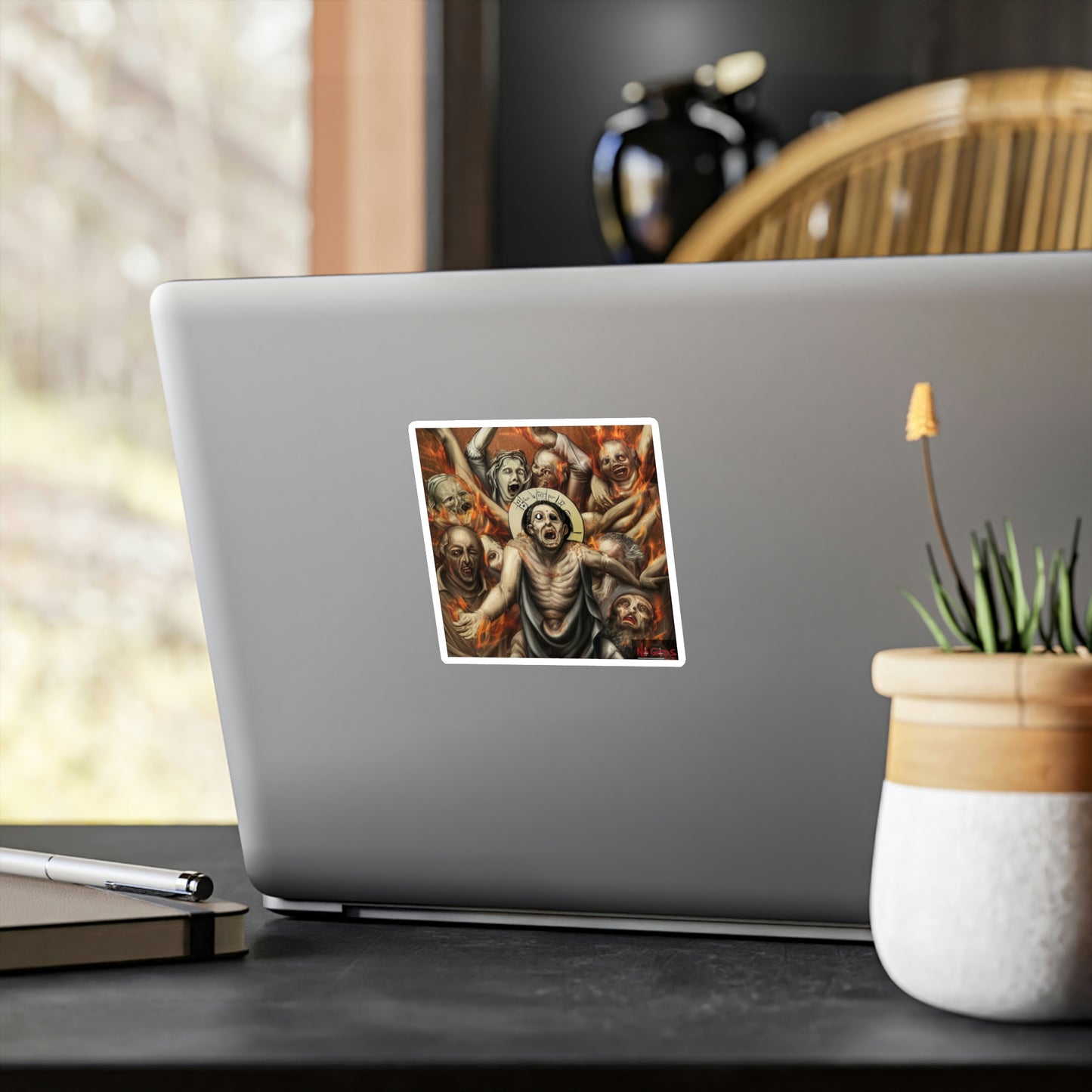 Suffering of Christ for the Suffering of Christians Vinyl Die-Cut Sticker