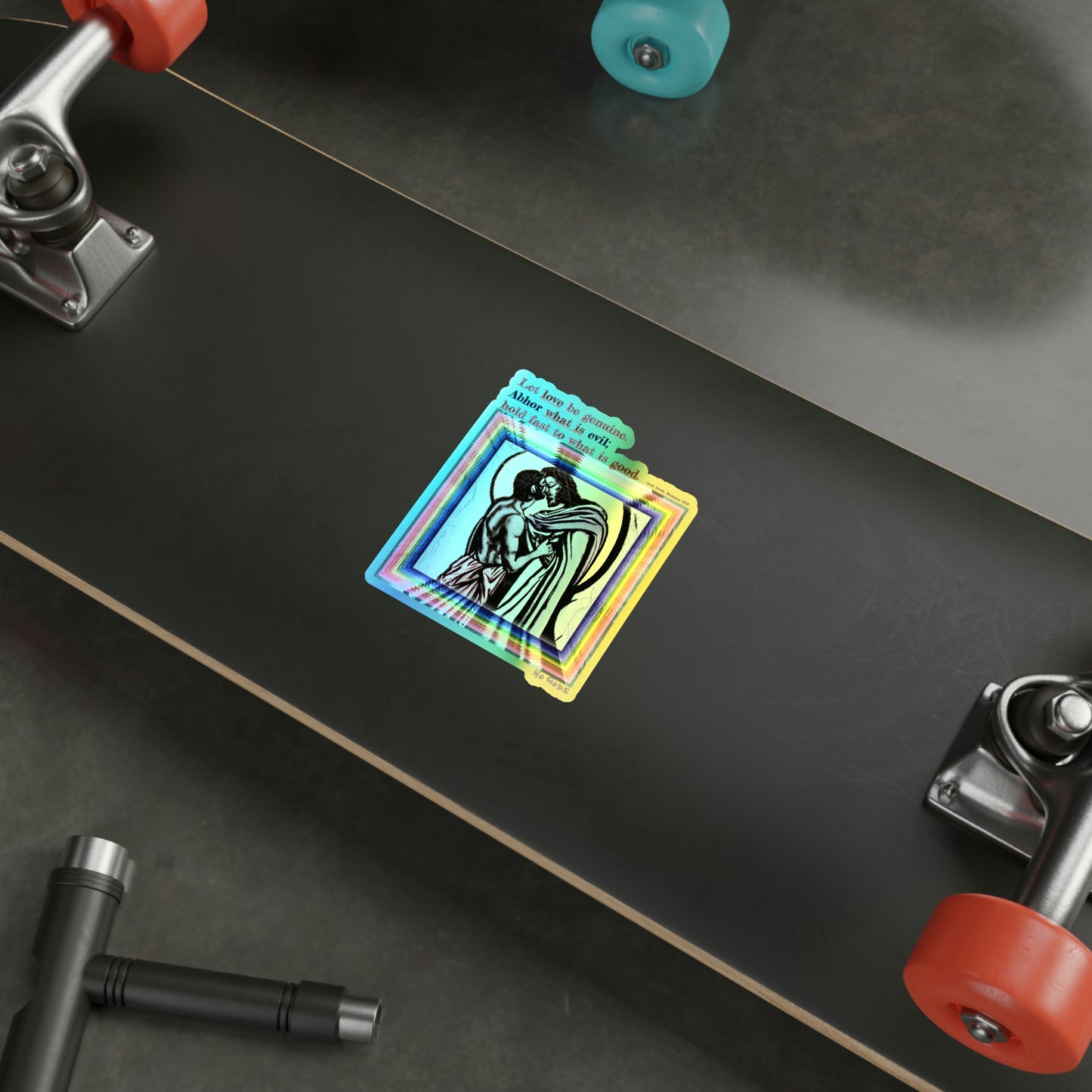 Let Love Be Genuine Holographic Die-cut Stickers