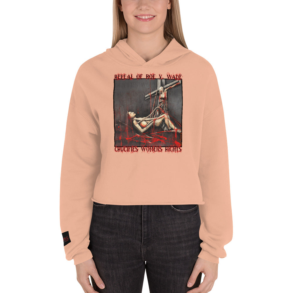 Crucified Women's Rights Crop Hoodie